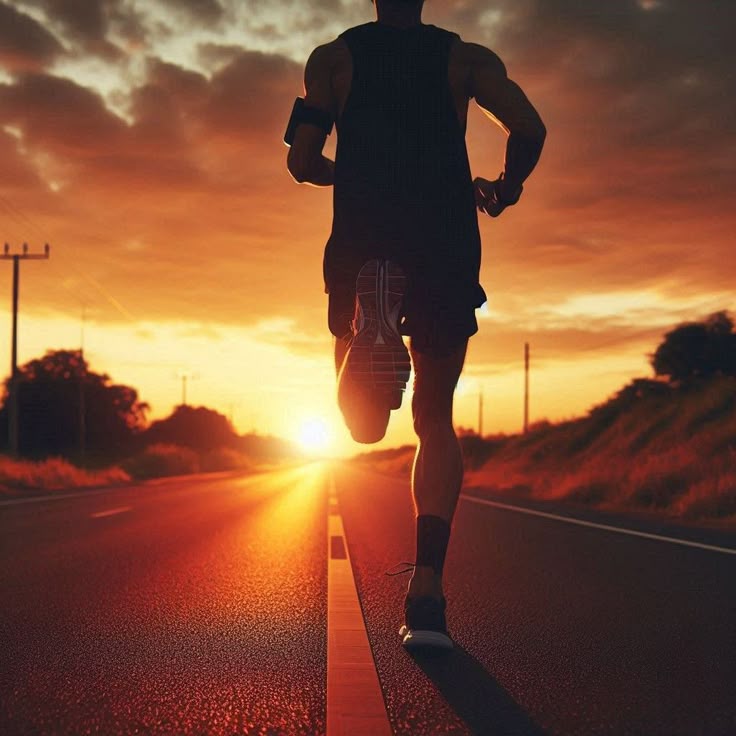 Persona corriendo saludable